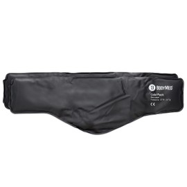 BodyMed Heavy Duty Black Urethane Cold Packs – Reusable Flexible Ice Pack for Injuries – Neck and Shoulder Ice Pack Flexible – Neck Contour, 23-in. Long, 2 Pack