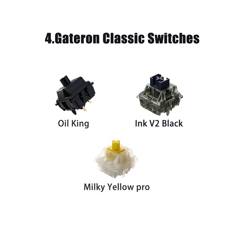 Gateron Series New and Classic Mechanical Keyboard Switches Sample Pack