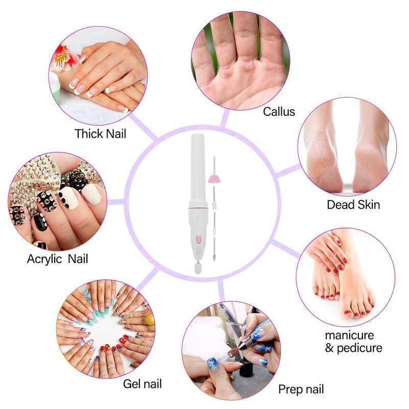 minkissy Portable Electric Nail Polishing Machine Cordless Manicure Drill with