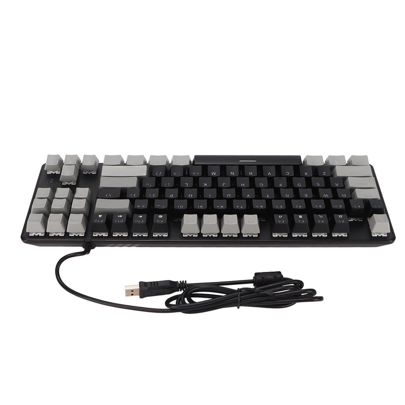 87 Key Mechanical Keyboard RGB Backlight Blue Switch Quick Response
