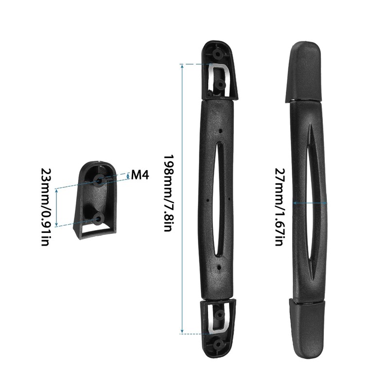 QUARKZMAN 198 mm (L) Luggage Handle x 1 Piece Flexible