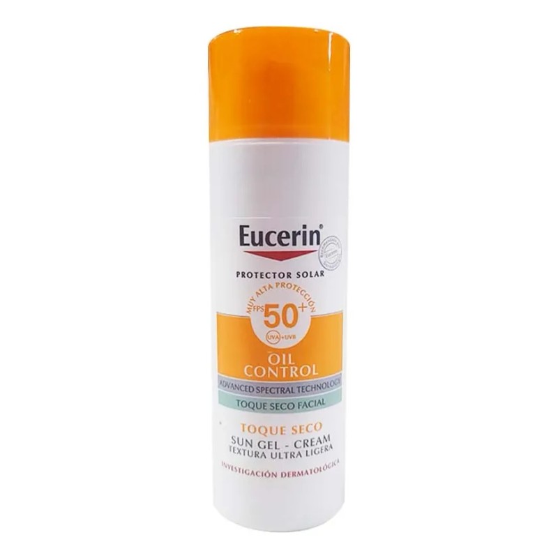 Protector Solar Eucerin Crema-gel Oil Control Toque Seco 50+