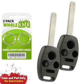 Wholesale-24-7 2 Replacement For 2013 2014 2015 Honda Pilot Key Fob Remote Shell Case