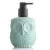 123Arts Ceramic Owl Shape Soap Dispenser Soap Bottle Lotion Bottle