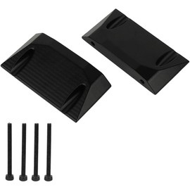 Pothyes SCX10 Side Plates for 1/10 RC Crawler Axial LCG Car DIY Chassis Frame Kit Aluminum Upgrade Parts, 2PCS (Black)