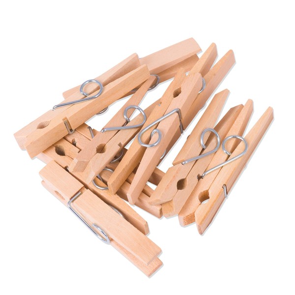 Strong Birch Wood Clothes Pegs by Bamboo Stick Masters 100%