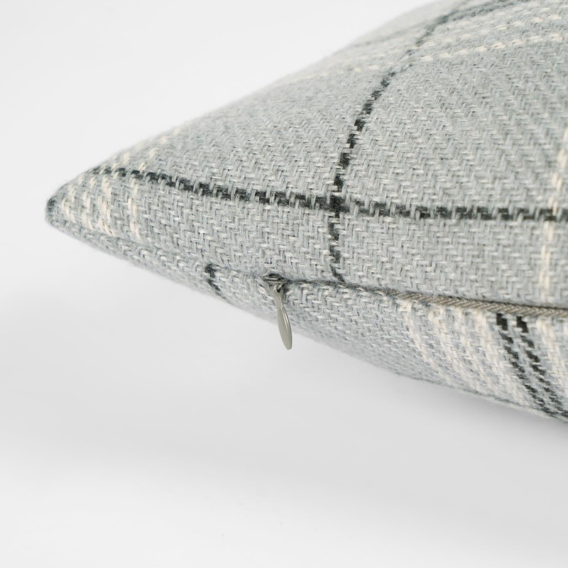 OHS Cushion Covers 2 Pack, 45x45 Woven Check Cushion Covers