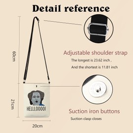 Hellooo Movie Inspired Crossbody Bag 90s Comedy Movie Gift Mrs. D Quote Crossbody Bag Daniel & Miranda Fans Gift (HELLL CB 2)