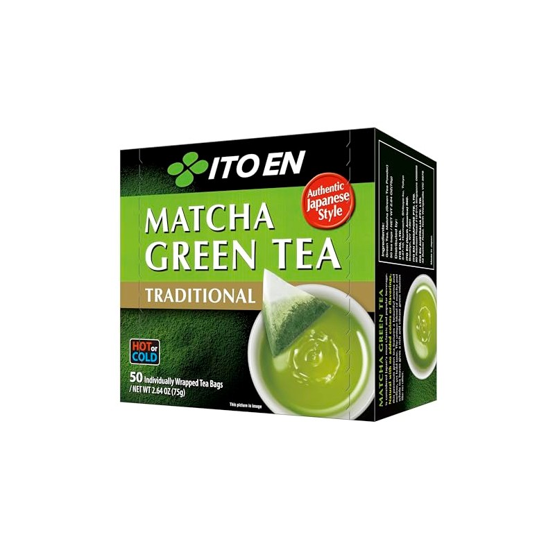 Ito Verde Tradicional Matcha Unidades Cero Calorías Edulcorantes Artificiales Cafeína