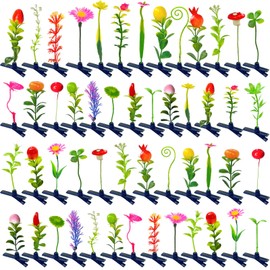 50 Pcs Bean Sprout Hair Clips Mixed Style Plant Hairpins Sprout Clips Flower Butterfly Grass mushroom clips Hair Accessories Headwear for Women Kids Girls Lady Home School Party