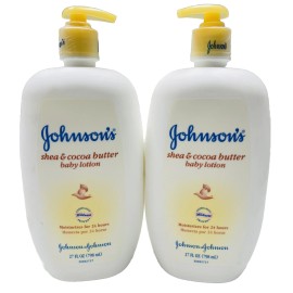 Johnson & Johnson 2 johnson & johnson shea & cocoa butter baby lotion 27oz ea scuffed bottle