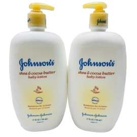 Johnson & Johnson 2 johnson & johnson shea & cocoa butter baby lotion 27oz ea scuffed bottle