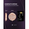 OMIRO Taschenspiegel mit Vergrößerung 1X/10X, Handspiegel Klein (Roségold)