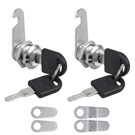Anhoer 2 X 25mm Security Mailbox Lock with Different Keys Barrel Drawer Cabinet Mail Box Locker Cam Lock Cabinet Drawer Cam Lock for Door Cabinet Cupboard Letter Box Locker Wardrobe