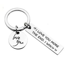 Exiiantag Couples Keychain Lovers Keyring for Boyfriend Girlfriend Anniversary Couples Keyring for Valentine's Day Boyfriend Christmas Keychain with Box