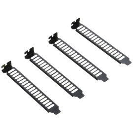 SilverStone SST-Aeroslots-BP - Vented PCI Slot Cover Plate, 4 Pack, black