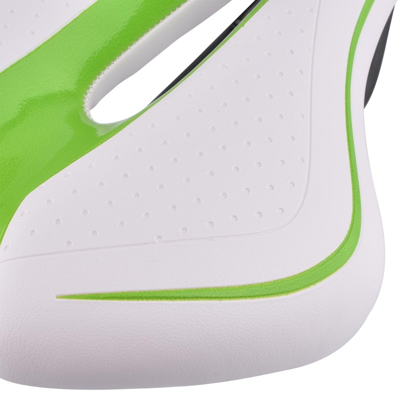 Durable Mountain Bike Saddle White Green