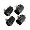 A ABSOPRO 4pcs AN16 Hex Hose Finisher Clamp Adapter Fitting