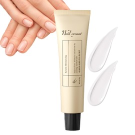 Crema fortalecedora de uas de queratina, tratamiento de reparacin de 1.06 oz para uas quebradizas, peladas y dbiles, cuidado de cutculas con biotina  