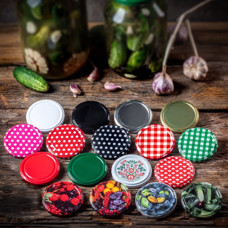 Kadax Set of 50 Screw Lids TO66 Diameter 66 mm