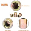 AIWFL 100Pcs M6 Metric Zinc Plated Carbon Steel Rivet Nut,