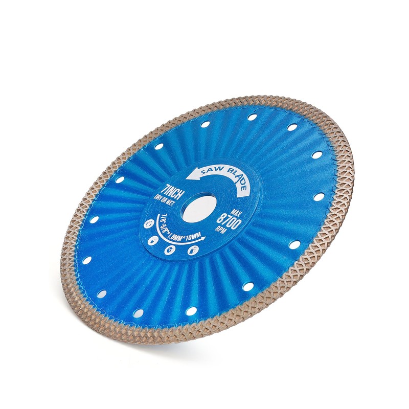 7" Super Thin Diamond Tile Blade for Cutting Granite Marble