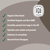 FGO Organic Chia Seeds, 8oz, Natural Raw Black Chia Seeds