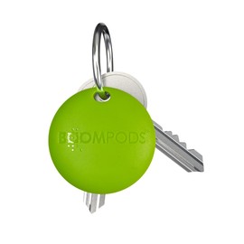 Boompods Boomtag Bluetooth Tracker Tag Item Finder, Smart Sustainable Tracker Devices for Keys/Wallet/Luggage/Bag/Suitcases, Tracking Gadgets/Locator compatible with Apple Find My App - Lime Green