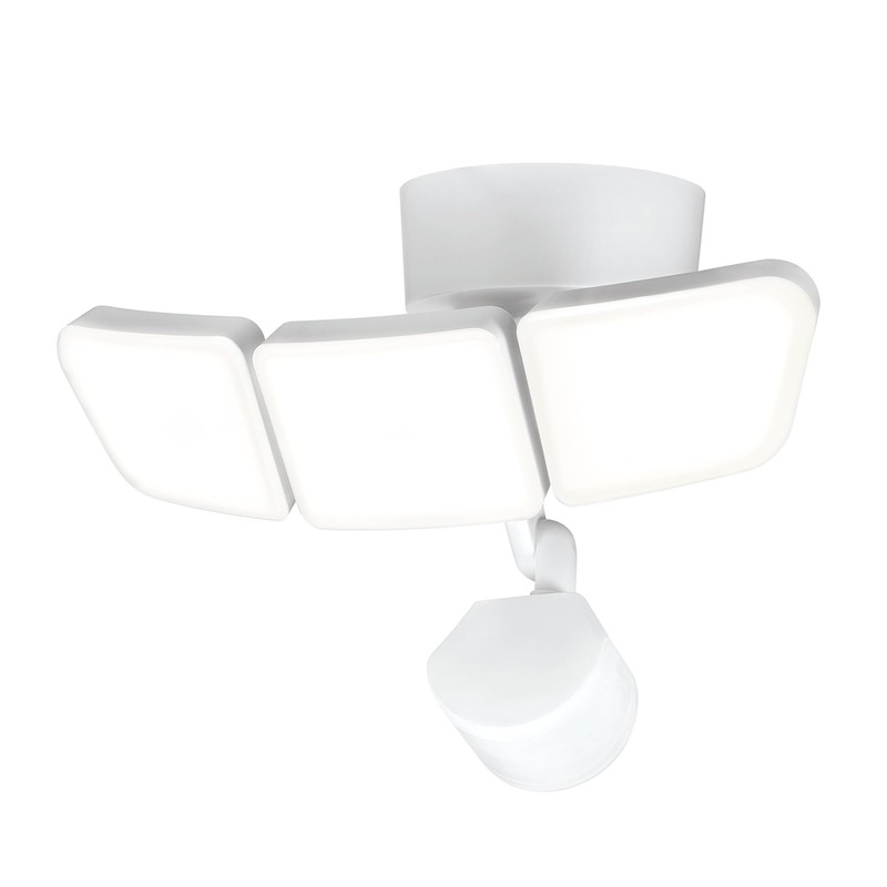 Globe Electric 17000206 240-Degree 32W Triple Head White 3200 Lumens