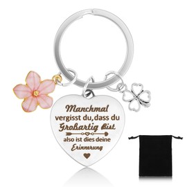 Tyqour Danke Inspirational Keyring Sometimes Forget You, Colleagues Mum Best Friend Gift Small Thank You Gifts for Women Colleague Mother Teacher Friends Nurse, silver