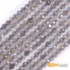 abalorio redondas facetadas de 2 mm para bisutería, espaciador de