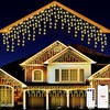 Peyayi Warm White Christmas Lights, 98ft with 1280 LEDs Outdoor