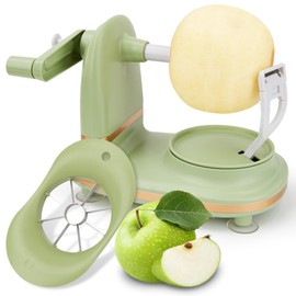 Apple Peeler, Apple Slicer 8 Wedges, Stainless Steel Blades Corer