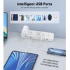 45W Fast Charging Station,Desk Clamp Power Strip,4 PD USB-C Ports,5