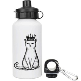 Azeeda 400ml 'Princess Cat' Kids Reusable Water/Drinks Bottle (WT00084303)