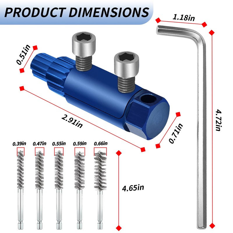 2PCS Broken Pipe Extractor Tool, Stripped Screw Extractor, Broken Faucet