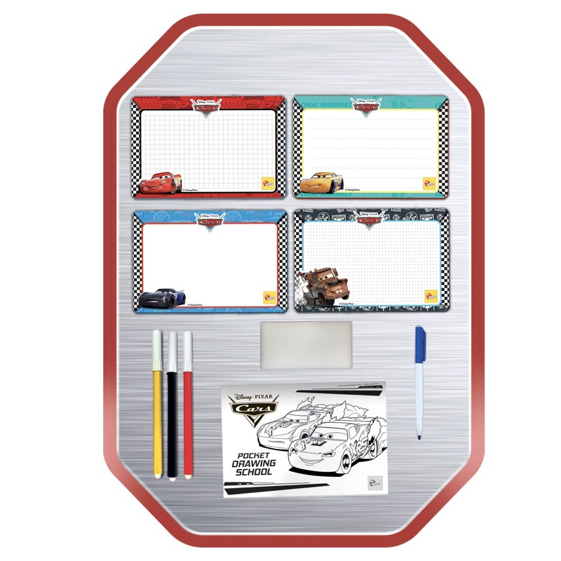 Liscianigiochi- Topolino Cars Pocket Drawing School, Colore, 92208