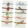 BIUDECO 3sets Girls Small Dinosaur Hair Ties Set Hair Bands