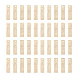 UNICRAFTALE Pack of 50 24K Gold-Plated Rectangular Stamping Blanks Brass Pendants 20 mm Golden Stamping Blanks Pendant Blank Rectangular Dainty Pendant for Bracelets Necklaces Jewellery Making,