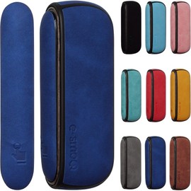 e-smoQ Case for IQOS 3 Duo Starter Set, Case for IQOS 3 Duo Accessories, Case + Flap Cover (Blue)