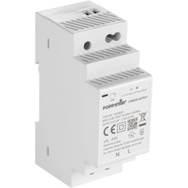 Poppstar 12V Transformer DIN Rail output 12 V DC 2 A max. 24 W (input 100-240 V AC 50/60 Hz) 12V Adapter