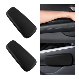 2PCS Car Arm Rest Cushion for Elbow,Soft Leather Car Door Armrest Pad with One-Piece Molding for Comfortable Support,Universal Cars Knee Cushion as Cars Arm Rest Cover Pad