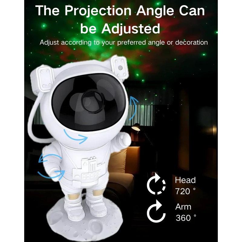 Galaxy Projector Astronaut Night Light, Star Projector Galaxy Light LED