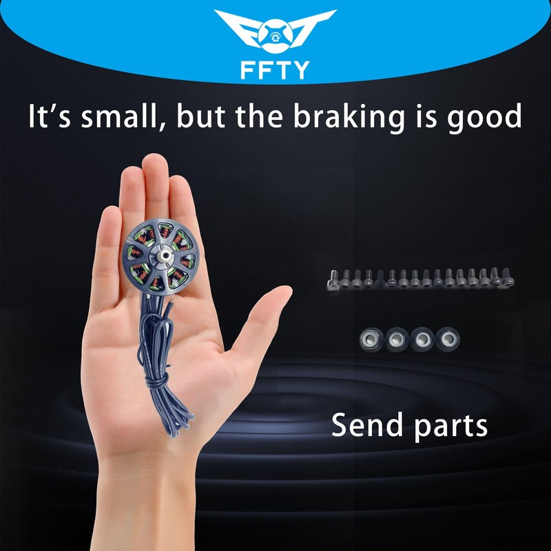 X2807 1300KV Brushless Motor Electric Motors 6S for 7inch Long