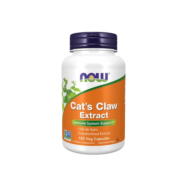 NOW Supplements, Cat's Claw Extract, 10:1 Concentrate, (1.5% Standardized Extract), 120 Veg Capsules