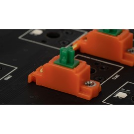 EQUALZ C3 x The Key Company Screw-in Stabilizers V3 | Gold Wire | PCB-Mounted Stabs for TKL Custom Keyboard | DIY Mechanical Keyboard Stabilizers (Tangerine/Dark Green)