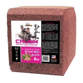 Anilogics Outdoors Crush Sugar Beet Block Attractant - Long-Lasting Deer Feed & Attractant for Herd Health, Antler Growth, and Consistent Site Visits - 20 lb