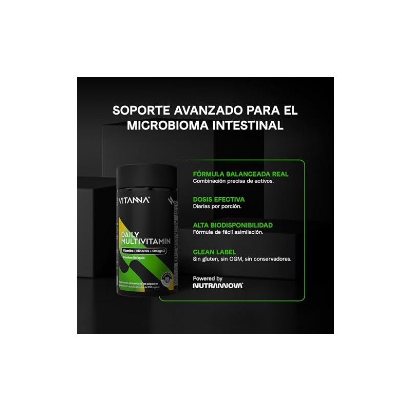 Multivitamínico Omega Vitaminas Minerales Quercetina Adenosina Hombres Mujeres Softgels Alta
