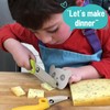 ZLemma Kids Knife Set for Real Cooking with Educational Ring