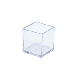Flyshop 12 x Clear PVC Chair Leg Caps Scratch Resistant Square 25mm x 25mm 2.5cm x 2.5cm